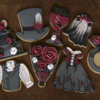 Victorian Gothic Rose Wedding: Cookies and Photo by virago