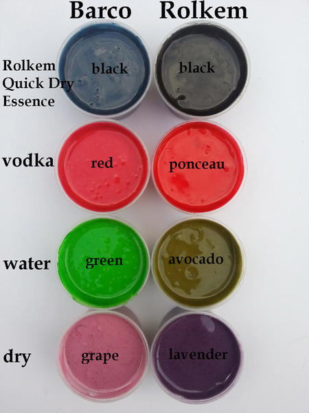 Powder colour - branded and named