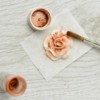 Applying Lustre Dust to Royal Icing Rose: Roses and Photo by Honeycat Cookies