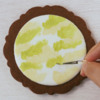 Applying Pale Green Color: Cookie and Photo by Dolce Sentire