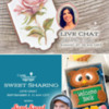 Upcoming Chat Poster: Cookies and Photos (Top) by Dolce Sentire; (Bottom) by SemiSweet Designs; Graphic Design by Julia M Usher