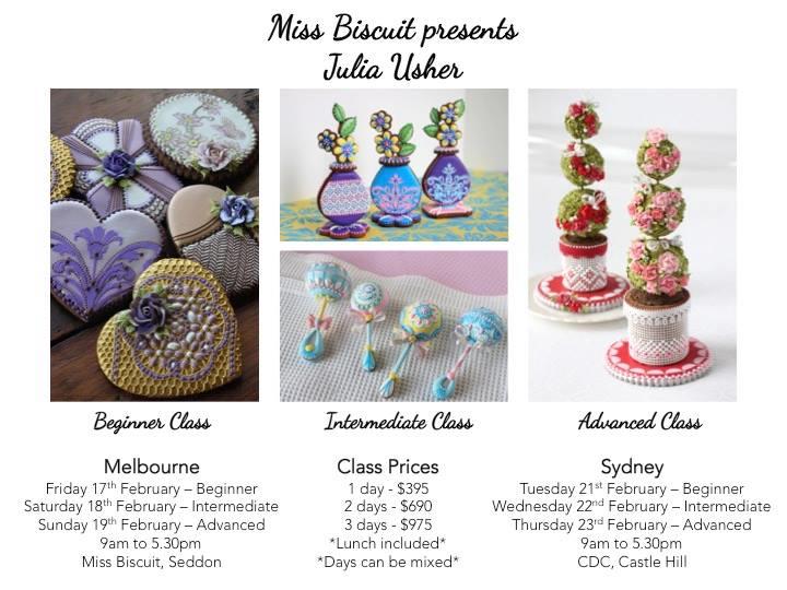 Advanced Cookie Decorating Class with Julia in Sydney, Australia