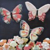 Wet-on-Wet Butterflies: Cookies and Photo by Yankee Girl Yummies