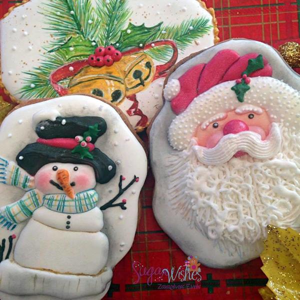 #8 - Christmas-Themed Cookies by Tina at Sugar Wishes