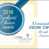 2016 Cookiers' Choice Awards Banner: Graphic Design by Pretty Sweet Designs and Julia M Usher