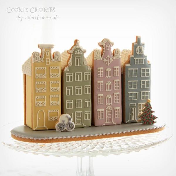 #8 - Gingerbread Canal Houses by mintlemonade (cookie crumbs)