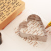 Stamping and Tracing Wafer Paper Heart: Photo by Dolce Sentire