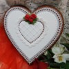 Heart with Red Roses: Cookie and Photo by Teri Pringle Wood