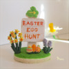 The Easter Egg Hunt Sign (Close-up): Design, Cookies, and Photo by Manu
