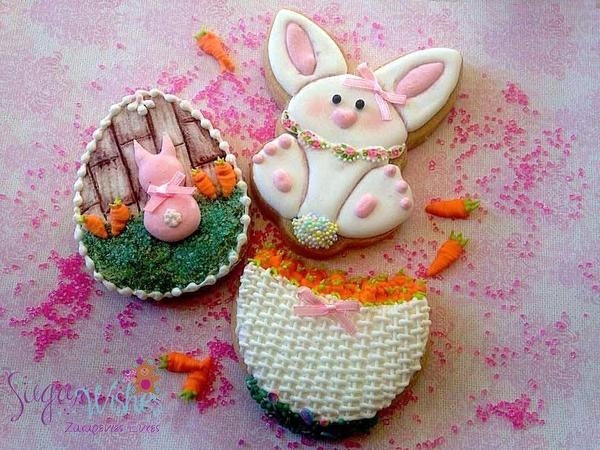 #7 - Easter Bunny Cookies by Tina at Sugar Wishes