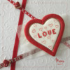 Cross-Stitched Heart: Design, Cookie, and Photo by Manu