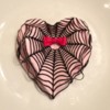 Heart Cookie with SugarVeil®  Spiderweb: Cookie and Photo by SugarVeil®