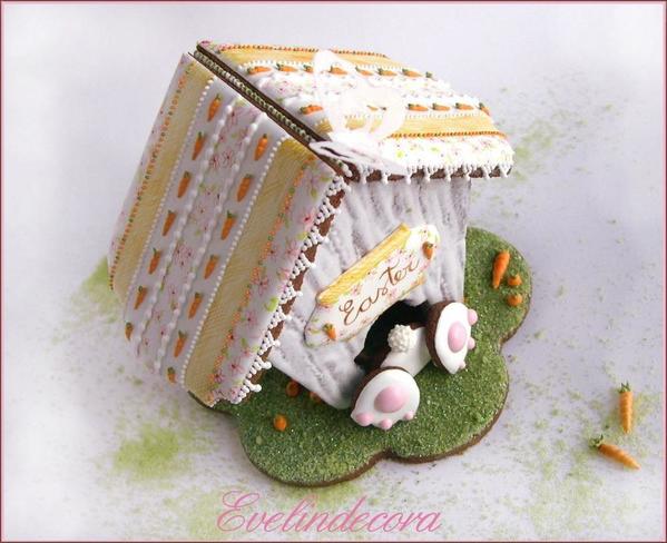 #2 - Bunny House Cookie by Evelindecora