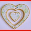 Heart Cookies with Piped and Painted Borders: Cookies and Photo by Laegwen