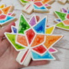 #3 - Distressed Ink Rainbow Leaves for Canada's 150th Birthday: By Sweethart Baking Experiment