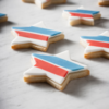 #7 - Stars + Stripes Watercolor Cookies: By Jes Lahay