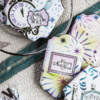 November Prettier Plaques Releases - Title Image: Cookies and Photo by Julia M Usher; Stencil Design in Partnership with Confection Couture Stencils