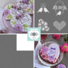 Julia's December Stencil Releases: Cookies and Photo by Julia M Usher; Stencils Designed by Julia M Usher in Partnership with Confection Couture Stencils
