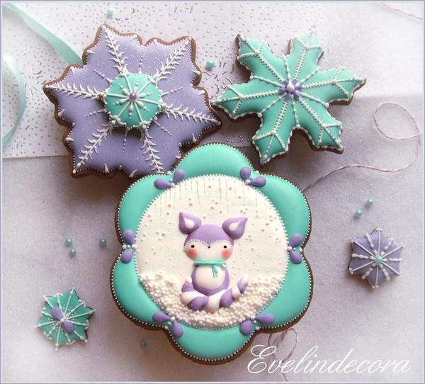 #5 - Winter Fox Cookies by Evelindecora