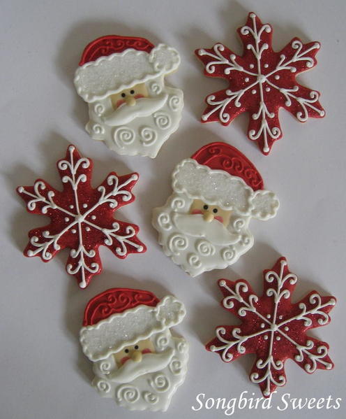 #9 - Santa Faces and Snowflakes by Songbird Sweets