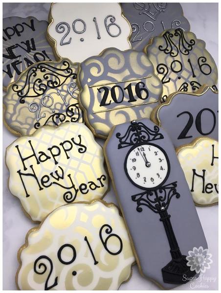 #9 - New Year's Eve, Art Deco-Inspired by Sugar Happy Cookies