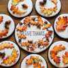 Autumn Leaves and Acorns: Cookies and Photo by Aproned Artist
