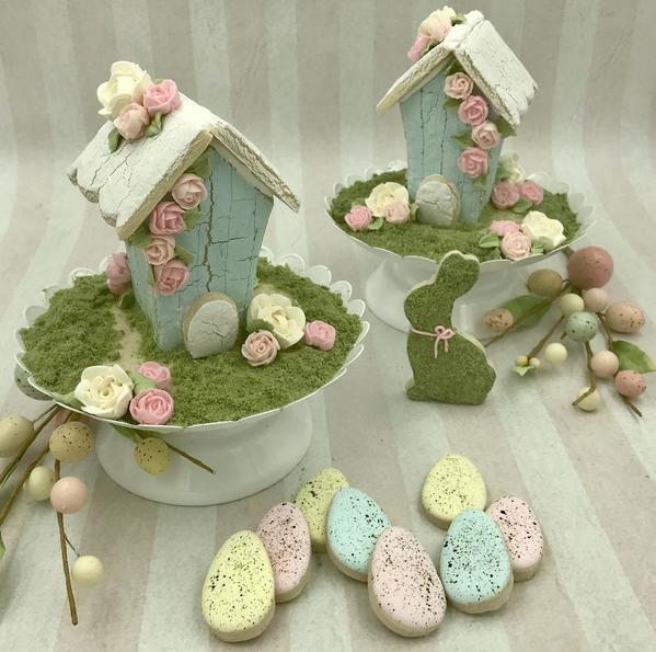 #9 - Easter Birdhouses by Cookies by Brooke