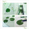 Steps 4e to 4h - Shaping Lily Pad Transfers: Design and Photos by Manu