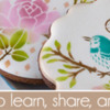 Banner in Site Header with Logo: Cookies and Photo by Julia M Usher; Graphic Design by Pretty Sweet Designs