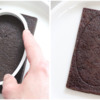 Step 1a - Make Oval Impression in Cookie: Cookie and Photos by Aproned Artist