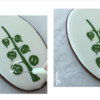 Steps 2g and h - Continue Marbling Leaves: Design, Cookie, and Photos by Manu