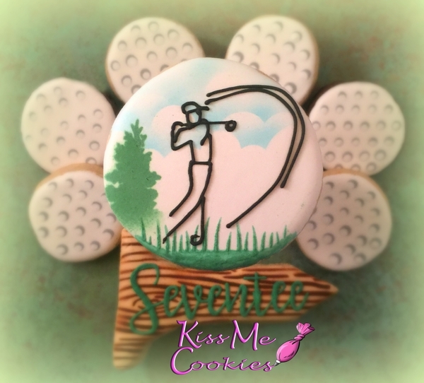 #9 - Golf Cookies by Kiss Me Cookies