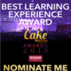 "Best Learning Experience" Nominations Badge: Courtesy of Cake Masters Magazine