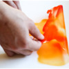Step 1g - Peel Gelatin from Acetate: Photo by Aproned Artist