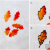 Steps 3b, 3c, and 3d - Arrange Leaves and Pipe Leaf Details: Photos by Aproned Artist