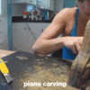 Piano Carving: Cookies and Gif by Stacy Frank