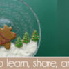 December 2018 Banner, Option 2 - Snow Globe and Gingerbread Man Set: Cookies and Photo by Berni Solti; Graphic Design by Pretty Sweet Designs