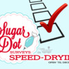 Sugar Dot Surveys Banner: Speed-Drying: Logo Courtesy of Sugar Dot Cookies; Free Survey Clip Art from clipartxtras.com; Graphic Design by Julia M Usher