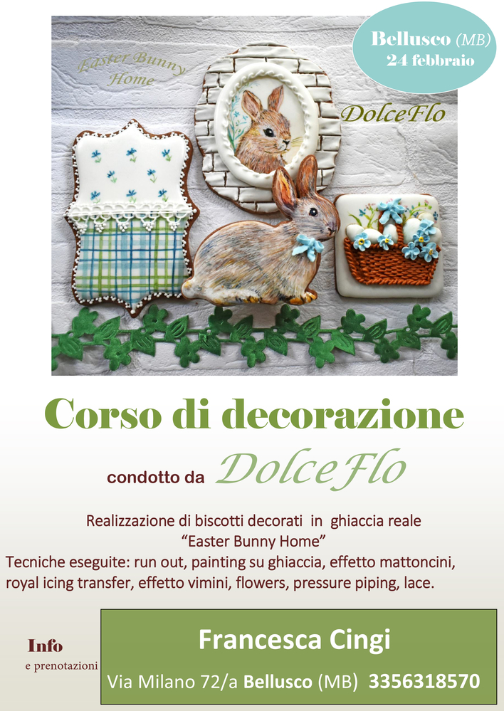 Easter Bunny Home - A Cookie Decorating Class with Dolce Flo