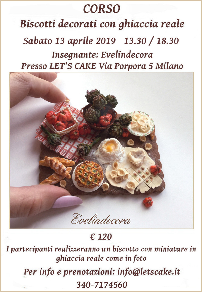 Corso Biscotti Decorati with Evelindecora (Miniatures)