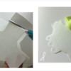 Steps 4c and 4d - Cut Wafer Paper Liner and Finish Edges with Craft Punch: Design and Photos by Manu