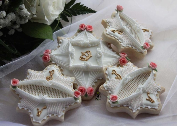 Wedding royal icing cookies