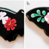 Steps 4a and 4b - Pipe Pink Flowers: Cookie and Photos by Aproned Artist