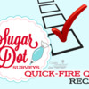 Sugar Dot Surveys Quick-Fire Q&amp;A Recap Banner: Logo Courtesy of Sugar Dot Cookies; Free Clip Art; Graphic Design by Julia M Usher