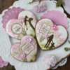 Cookies Using Both Duos™ Sets: Cookies and Photo by Julia M Usher; Stencils Designed by Julia M Usher in Partnership with Confection Couture Stencils