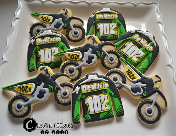 #4 - Custom Jerseys and Dirt Bikes by Jill - Custom Cookies by Jill