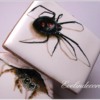 Handpainted 3-D Spider Cookies: By Evelindecora