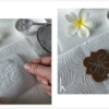 Steps 1g and 1h - Remove Template and Excess Sugar: Design, Cookie, and Photos by Manu