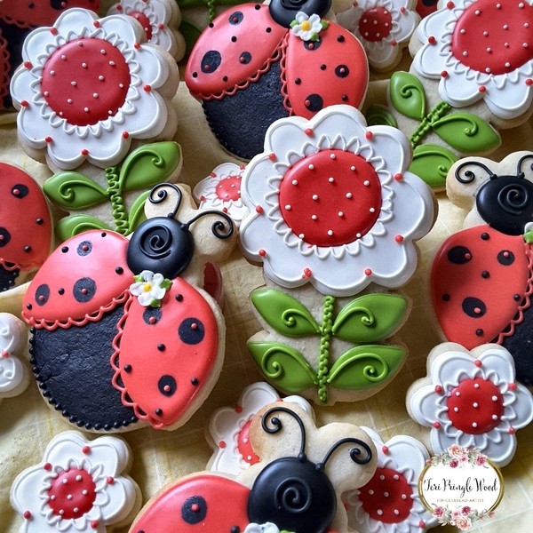 #10 - Happy Flowers and Ladybugs by Teri Pringle Wood
