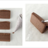 Steps 1c and 1d - Gluing Cookies to Make Prism and Cleaning Edges: Design, Cookies, and Photos by Manu